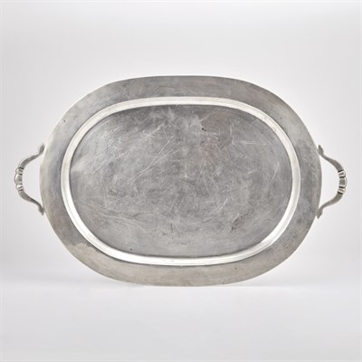 Lot 414 - Mexican Sterling Silver Two-Handled Tray...