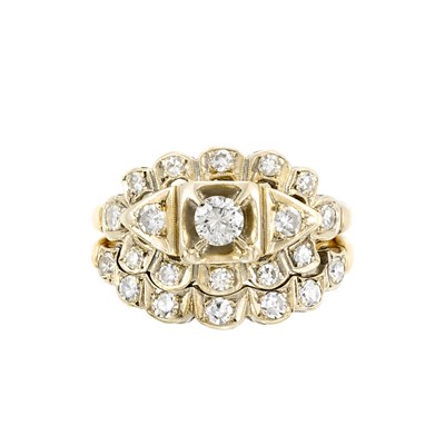 Lot 3247 - Gold and Diamond Ring