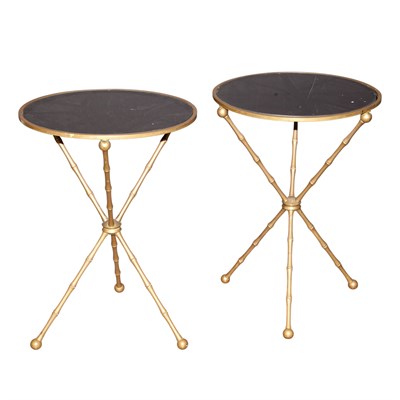 Lot 286 - Pair of Neoclassical Style Metal Faux Bamboo...