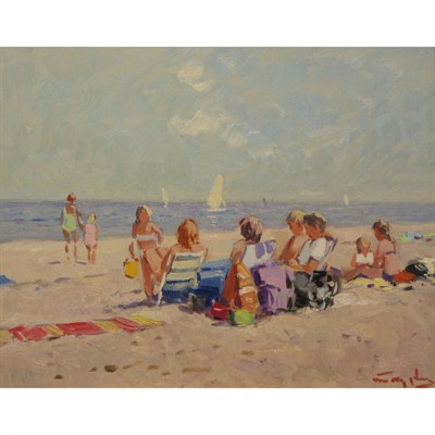 Lot 99 - Niek van der Plas Dutch, b. 1954 Afternoon at...