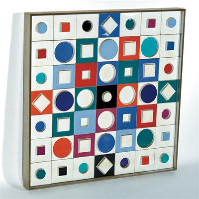 Lot 277 - Victor Vasarely RELIEF COMPOSITION Glazed...