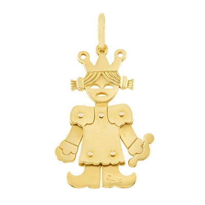 Lot 3010 - Gold Princess Pendant, Pomellato