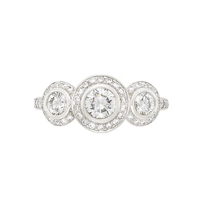 Lot 3147 - Platinum and Diamond Ring