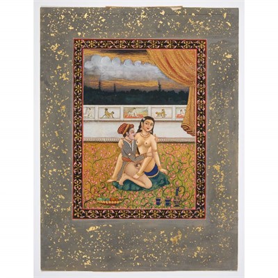 Lot 51 - Indian School 19th/20th Century Four: Erotic...
