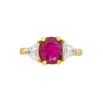 Lot 3361 - Gold, Ruby and Diamond Ring, Tiffany & Co.