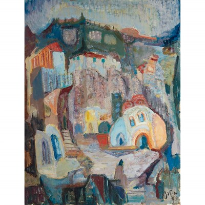 Lot 56 - Mordechai Levanon Israeli, 1901-1968 Safed,...