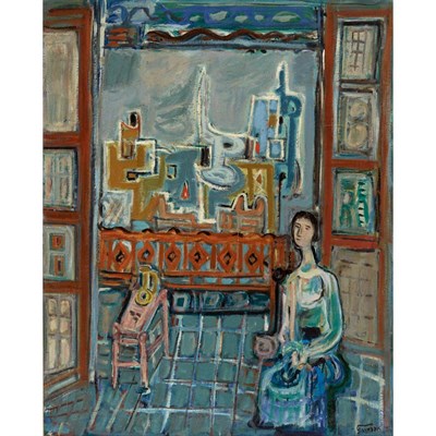 Lot 1 - Pinchas Abramovich Israeli, 1909-1986 Woman...