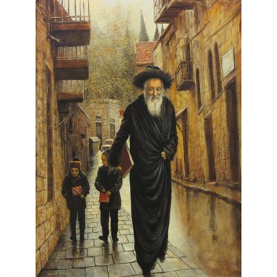 Lot 52 - Yoram Lukov Israeli, b. 1940 Street in Mea...