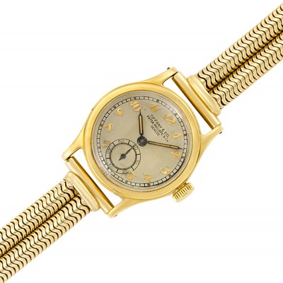 Lot 222 - Double Strand Gold Snake Chain Wristwatch, Tiffany & Co., Patek Philippe