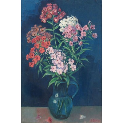 Lot 34 - Ernest Fiene American, 1894-1965 Phlox in...