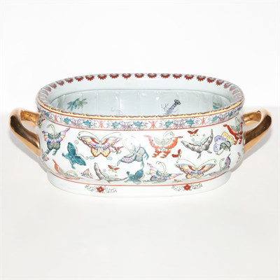 Lot 207 - Chinese Butterfly Decorated Porcelain...