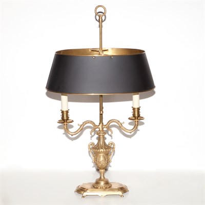 Lot 145 - Neoclassical Style Brass Bouillotte Lamp...