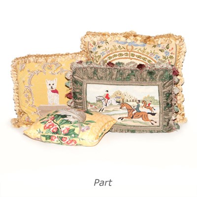 Lot 147 - Group of Seven Needlepoint Pillows; Together...