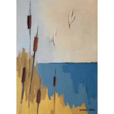 Lot 44 - Herman Maril American, 1908-1986 Cat Tails and...