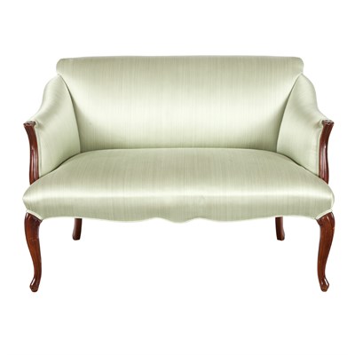 Lot 169 - Georgian Style Mahogany Settee Raised on...