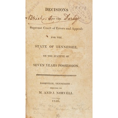 Lot 67 - [TENNESSEE] Decisions of the Supreme Court of...