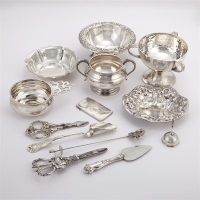 Lot 185 - Group of Sterling Silver Table Articles...