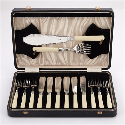 Lot 187 - Group of Silver Plated Flatware Comprising a...