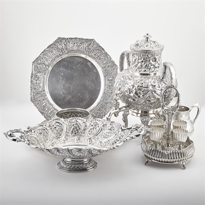 Lot 188 - Group of Silver Plated Table Articles...