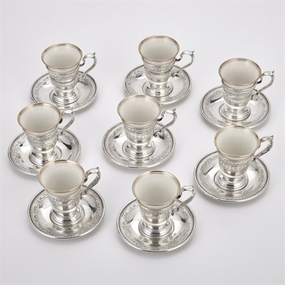 Lot 190 - Set of Twelve Sterling Silver Bouillon Bowls;...