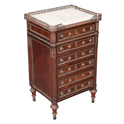 Lot 426 - Louis XVI Style Fruitwood Diminutive Chest of...