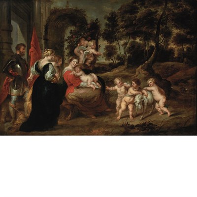 Lot 46 - School of Sir Peter Paul Rubens The Virgin and...