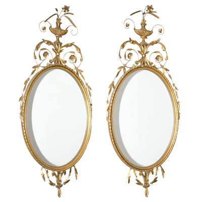 Lot 270 - Pair of Neoclassical Style Giltwood and...