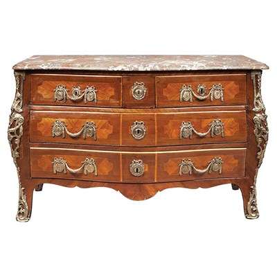 Lot 283 - Louis XV Gilt-Bronze Mounted Tulipwood and...