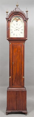 Lot 131 - Federal Brass Mounted Mahogany Tall Case Clock...