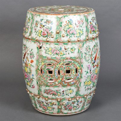 Lot 417 - Chinese Famille Rose Glazed Porcelain Garden...