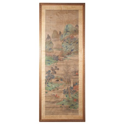 Lot 165 - Pair of Framed Chinese School Paintings Height...