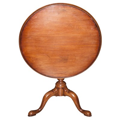 Lot 231 - Queen Anne Style Mahogany Tilt-Top Tea Table...