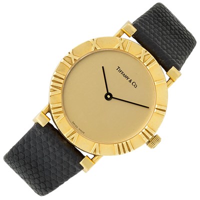 Lot 3126 - Gold 'Atlas' Wristwatch, Tiffany & Co.