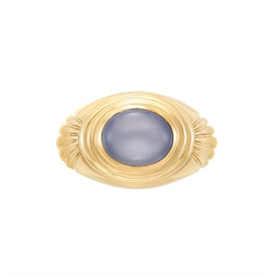 Lot 3393 - Gold and Star Sapphire Ring, Boucheron