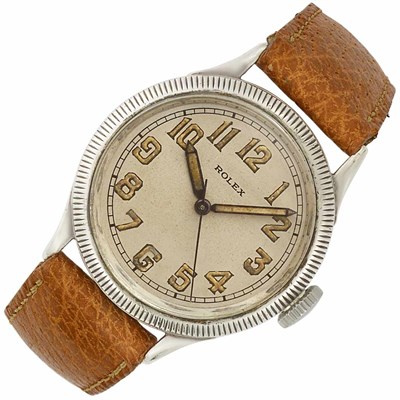 Lot 3112 - Sterling Silver 'Precision' Wristwatch, Rolex, Ref. 1574