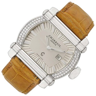 Lot 3130 - Stainless Steel and Diamond Wristwatch, Charriol
