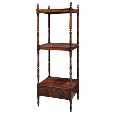 Lot 655 - Regency Rosewood Three-Tier Etagere First...
