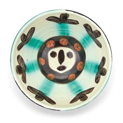 Lot 206 - Pablo Picasso VISAGE (A.R. 290) Painted and...