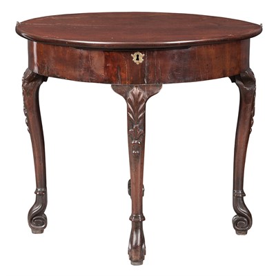 Lot 610 - George II Irish Mahogany Games Table The...