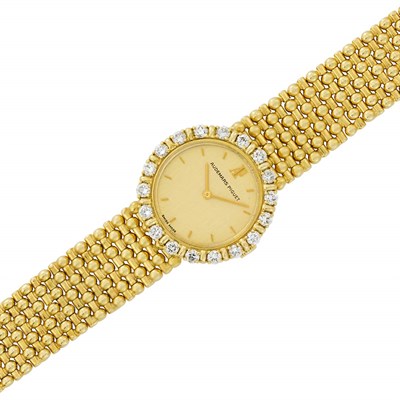 Lot 233 - Lady's Gold and Diamond Wristwatch, Audemars Piguet