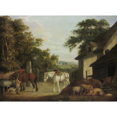 Lot 65 - Benjamin Zobel German, 1762-1831 Horses and...