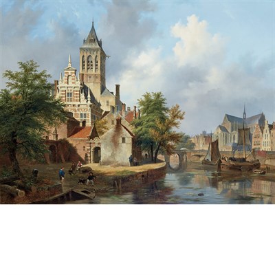 Lot 114 - Bartholomeus Johannes van Hove Dutch,...