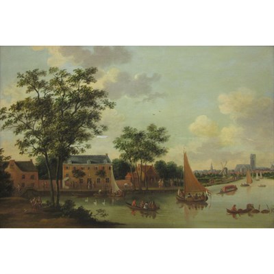 Lot 69 - Dutch School 18th century Boats on a River...