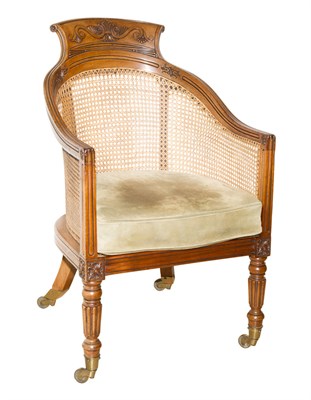Lot 607 - George IV Mahogany Bergere In the manner of...