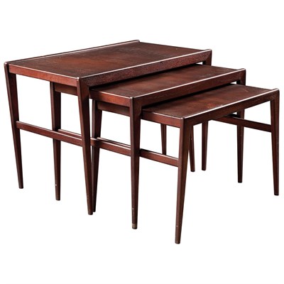 Lot 319 - Danish Design Nest of Three Tables, mid 20th...