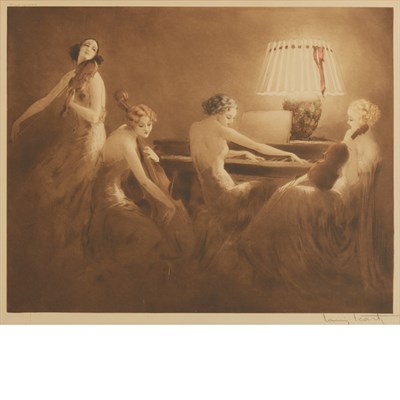 Lot 111 - Louis Icart MELODY HOUR (H./C./I. 437)...
