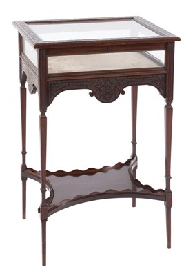 Lot 86 - George III Style Carved Mahogany Vitrine Table...