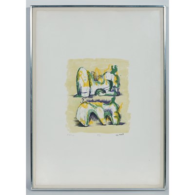 Lot 168 - Henry Moore (1898-1986) TWO RECLINING FIGURES...