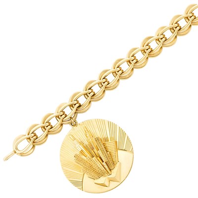 Lot 403 - Gold Charm Bracelet