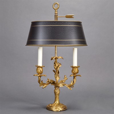 Lot 472 - Louis XV Style Gilt Bronze Bouillotte Lamp...